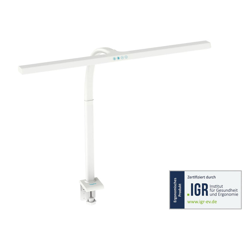 Lampa biurkowa DIGITUS LED, 80 cm, 2400 lm, 16 W, temp. barw 3000K-6500K, biała