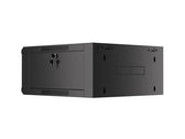 Szafa instalacyjna Lanberg rack wisząca 19" 4U 600 drzwi szklane czarna (złożona)