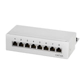 Patch panel stacjonarny LogiLink NP0018 8x RJ45 kat.6A ekranowany