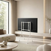 Stojak podłogowy na TV Maclean MC-180 W, mobilny, 37"-80", obciążenie 50kg, max. VESA 600x400, biały
