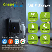 Gniazdko zdalnie sterowane GreenBlue GB735 B, WiFi, Android/iOS/Alexa/Google Home, timer, watomierz, max 16A/3840W