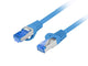 Patchcord Lanberg S/FTP kat.6A 0,25m LSZH CCA fluke passed niebieski