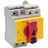 Rozłącznik izolacyjny Qoltec DC z funkcją blokady | wyłącznik główny | 1200V | 32A | 8kV | 4P