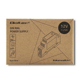 Zasilacz na szynę DIN Qoltec | 15W | 12V | 1.25A | Szary