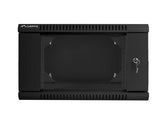 Szafa instalacyjna Rack dwusekcyjna wisząca 19" 6U 600x600 czarna Lanberg (flat pack)