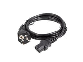 Kabel zasilający Lanberg CEE 7/7 -> IEC 320 C13 1,8m VDE czarny prosty