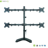Uchwyt biurkowy Techly 13"-27", 4x10kg regulowany