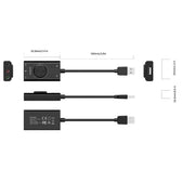 Karta dźwiękowa Orico SC2-BK-BP zewnętrzna, USB-A, 3 porty mini jack