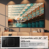 Uchwyt do telewizora Maclean MC-862 26-55" 40kg uniwersalny czarny max vesa 400x400