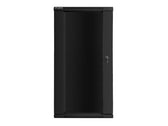 Szafa instalacyjna Rack wisząca 19" 27U 600x600 czarna Lanberg (flat pack)