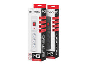 Listwa zasilająca Armac Multi M3 1,5M 3 gniazd szary