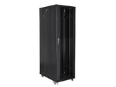 Szafa instalacyjna Rack stojąca 19" 42U 800x1000 czarna Lanberg (flat pack)
