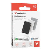 Lokalizator Verbatim My Finder Card MYFCR-03BSW Bluetooth NFC do Apple trójpak czarny/srebrny/biały