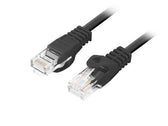 Patchcord Lanberg UTP kat.5e 2m czarny box fluke passed