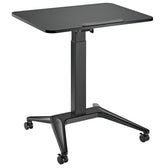 Biurko stolik mobilny na laptop Maclean MC-453B, czarne pneumatyczna regulacja wysokości 80x52cm 8kg max 109cm wys