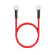 Kabel Qoltec z oczkiem 8mm | przewód akumulatorowy z końcówkami konektorowymi M8 | 60cm | Czerwony