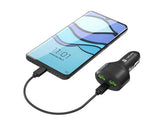 Ładowarka samochodowa Natec NUC-1981 2xUSB 1xUSB-C POWER DELIVERY 3.0 84W QC3.0 czarna