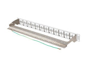 Patch panel pusty Lanberg PPKS-1248-S 24 port 1U 19" do modułów keystone szary