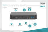 Przełącznik KVM DIGITUS 2 portowy HDMI 4K 60Hz 2xUSB audio IR