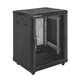Szafa RACK Qoltec 19" | 15U | 600x600x855 | Perforowane drzwi | Stalowa obudowa
