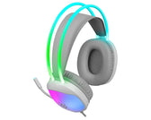 Słuchawki z mikrofonem Defender ECLIPSE RGB USB białe + GRA