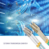 Patchcord Światłowodowy Qoltec LC/UPC-LC/UPC MM 50/125 OM3 1m