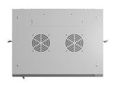 Szafa instalacyjna Rack wisząca 19" 12U 600x450 szara drzwi perforowane Lanberg (flat pack)