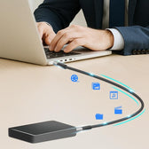 Kabel USB 3.2 Gen2x2 LogiLink CU0432 USB-C - USB-C, M/M, 20 Gb/s, 100 W, 4K, czarny, 1m