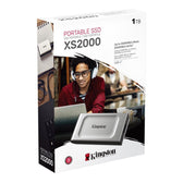 Dysk zewnętrzny SSD Kingston XS2000 1TB USB 3.2 Gen 2x2 (2000/2000 MB/s) srebrno-czarny