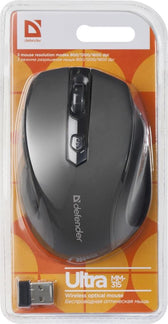 Mysz bezprzewodowa Defender ULTRA MM-315 optyczna 1600dpi 6P czarna