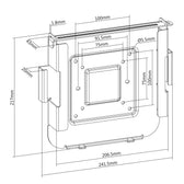 Uchwyt do MAC Mini Maclean MC-473, VESA 75X75/100X100, dla MAC Mini po 2014 roku