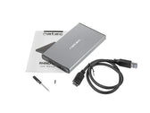 Obudowa na dysk HDD/SSD Natec RHINO Go USB 3.0 2,5" SATA szara