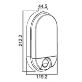 Lampa LED Maclean MCE340 GR 15W czujnik ruchu na podczerwień