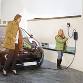 Ładowarka Qoltec do samochodu elektrycznego EV z regulacją 2w1 Typ2 | 11kW | CEE 5 PIN | Wi-Fi | LCD | 3 fazy | Przenośna | Wallbox | 5m