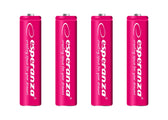 Akumulatorki AAA Esperanza 1000mAh 4szt. czerwone