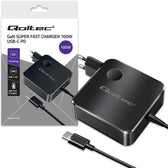 Ładowarka sieciowa Qoltec GaN 100W | USB-C PD | 5-20V | 3-5A