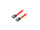 Kabel SATA Lanberg DATA II (3Gb/s) F/F 0,5m metalowe zatrzaski czerwony