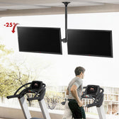 Uchwyt sufitowy dla dwóch TV Maclean MC-111 B, max. obciążenie 2x40kg, 34-60", max VESA 600x400