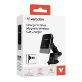 Ładowarka samochodowa magnetyczna bezprzewodowa Charge 'n' Drive Verbatim 15W/7,5W Qi RGB