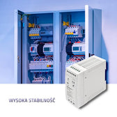 Zasilacz na szynę DIN Qoltec | 60W | 24V | 2.5A | Biały | Slim
