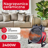 Nagrzewnica ceramiczna Camry CR 7743 2400W