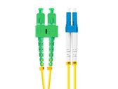 Patchcord światłowodowy Lanberg SM LC/UPC-SC/APC DUPLEX 3.0MM LSZH G657A1 0.5m żółty