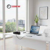 Listwa zasilająca Maclean MCE389 B, przedłużacz 6 gniazd + 4xUSB + USB-C, 110-240V AC 50/60Hz, 2.1A max 2500W, 1,5 m, czarna