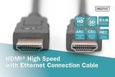 Kabel DIGITUS połączeniowy HDMI 1.4 High Speed Ethernet 4K30Hz UHD HDMI A/HDMI A M/M czarny 5m
