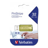 Pendrive Verbatim PinStripe USB Drive 32GB USB 2.0 Eukaliptusowy Zielony