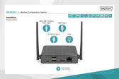 Przedłużacz/Extender DIGITUS HDMI system pracy zespołowej, bezprzewodowy 50m 4K 60Hz 5GHz (zestaw)