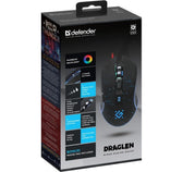 Mysz przewodowa Defender DRAGLEN GM-907 7200dpi 6P + podkładka + GRA Gaming