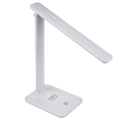 Lampka biurkowa LED Maclean MCE616 W, max. 9W, 220-240V AC, możliwość zmiany barwy, ściemnialna, ładowarka bezprz., 450lm, biała