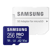 Karta pamięci Samsung PRO Plus (2023) microSDXC 256GB (180/130 MB/s) U3 A2 V30 + adapter