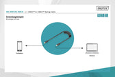 Kabel USB 2.0 DIGITUS spiralny USB C/USB C, PD 60W, czarny, max. 1m
